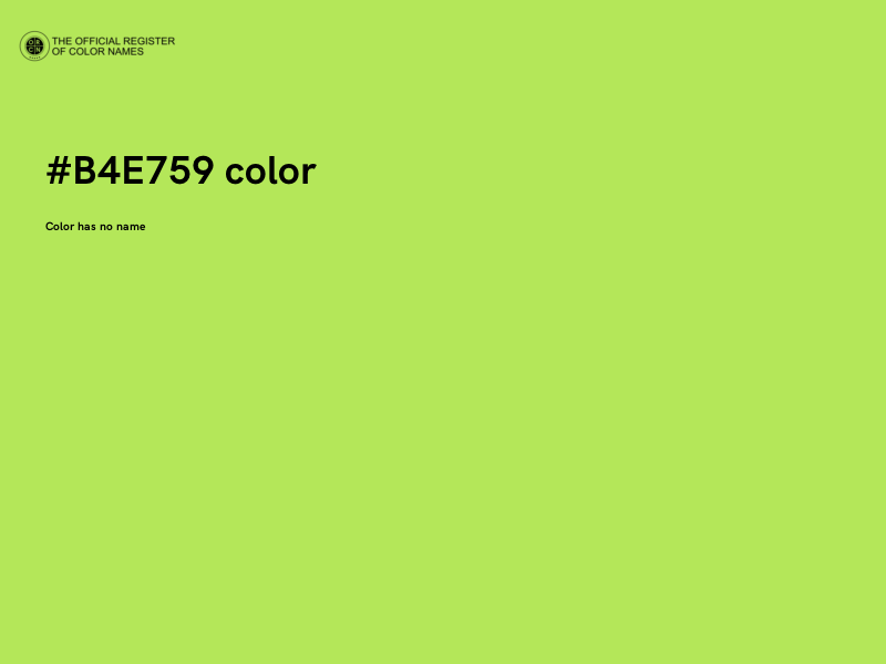 #B4E759 color image