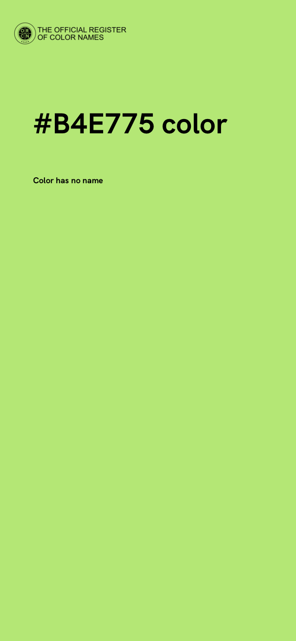 #B4E775 color image