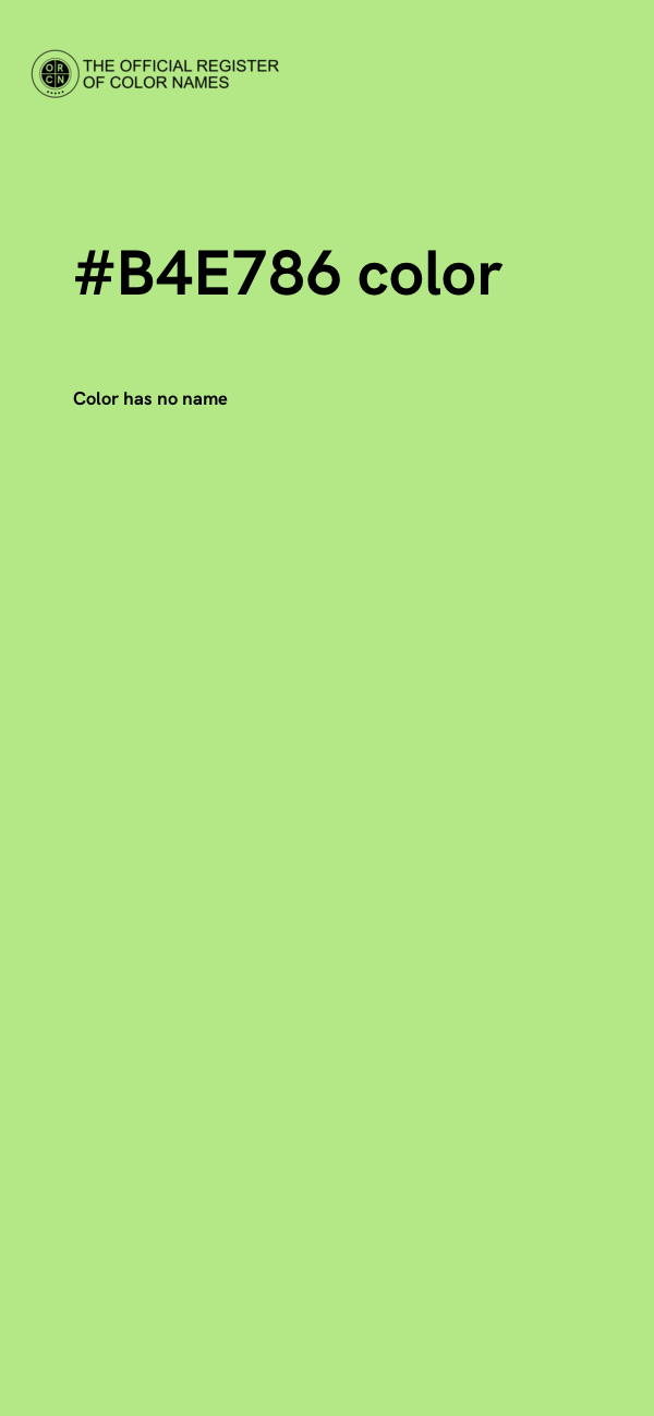 #B4E786 color image