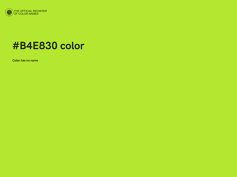 #B4E830 color image