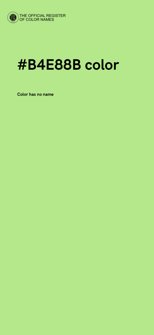 #B4E88B color image