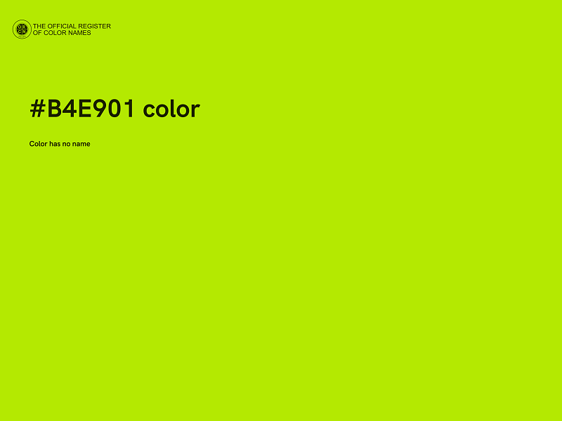 #B4E901 color image