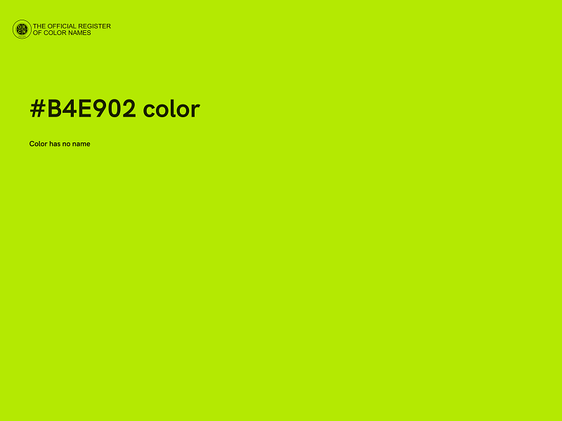 #B4E902 color image