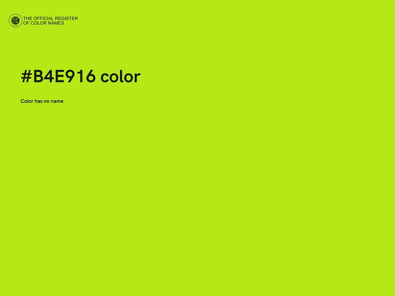 #B4E916 color image