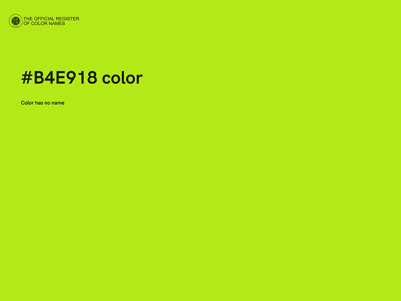 #B4E918 color image