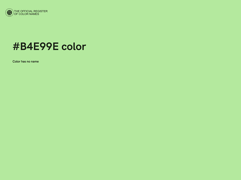 #B4E99E color image