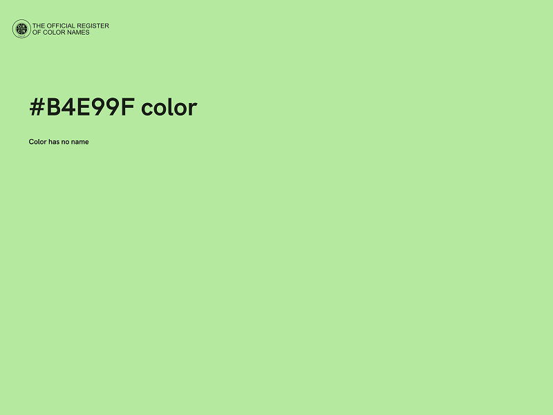 #B4E99F color image