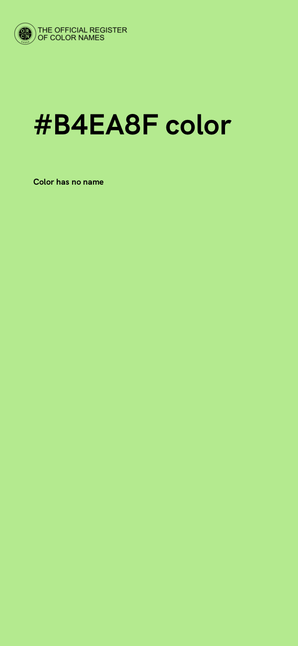 #B4EA8F color image