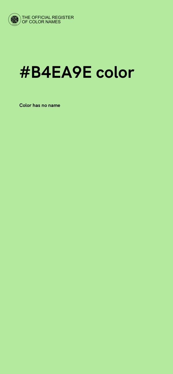 #B4EA9E color image