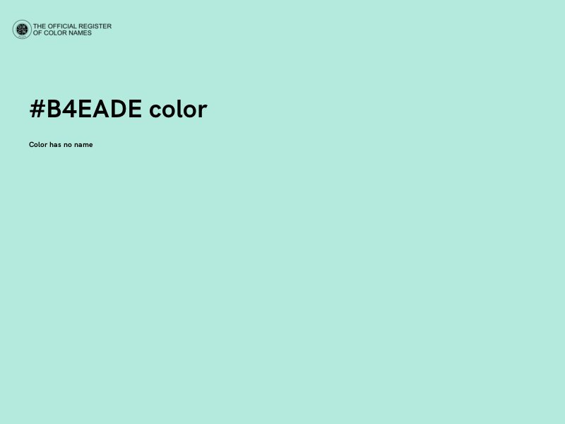 #B4EADE color image