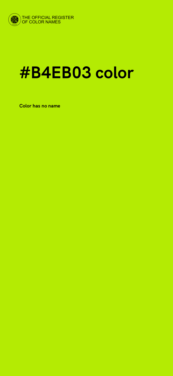 #B4EB03 color image