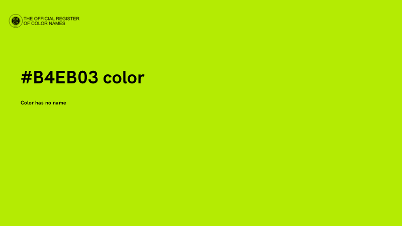 #B4EB03 color image