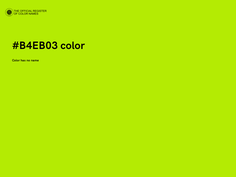 #B4EB03 color image
