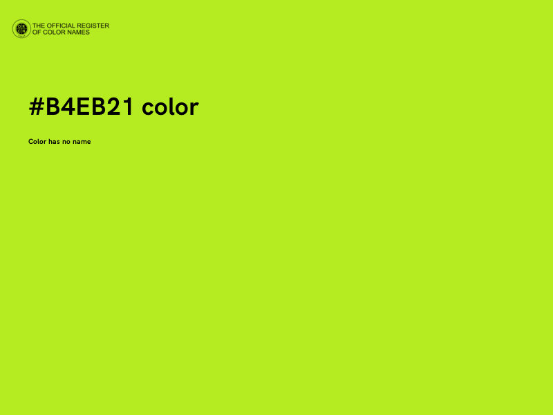 #B4EB21 color image
