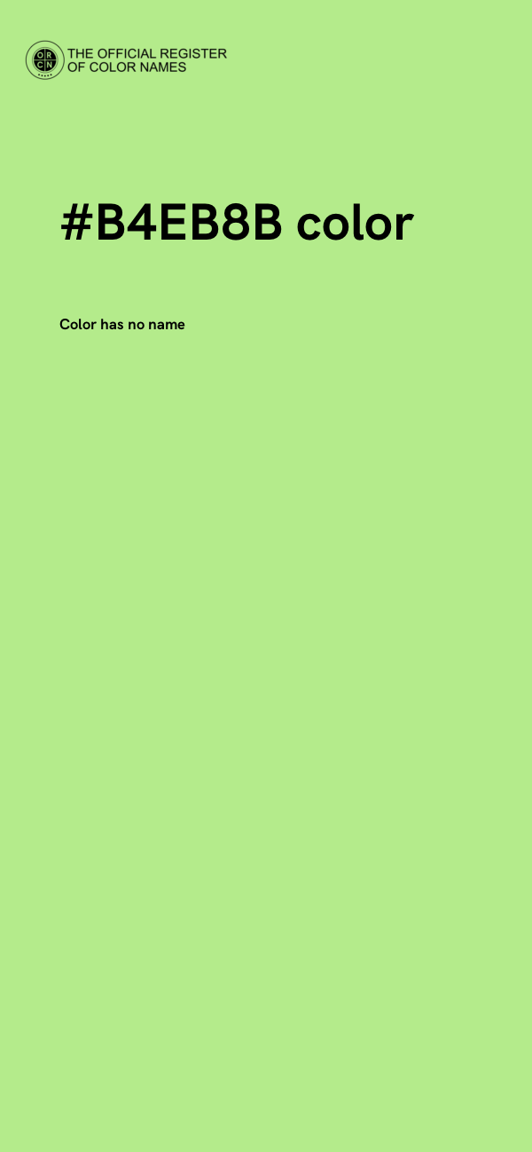 #B4EB8B color image