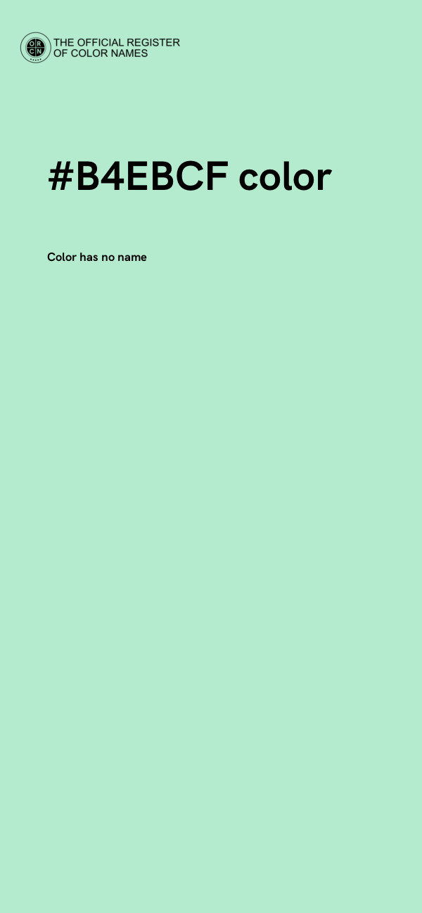 #B4EBCF color image