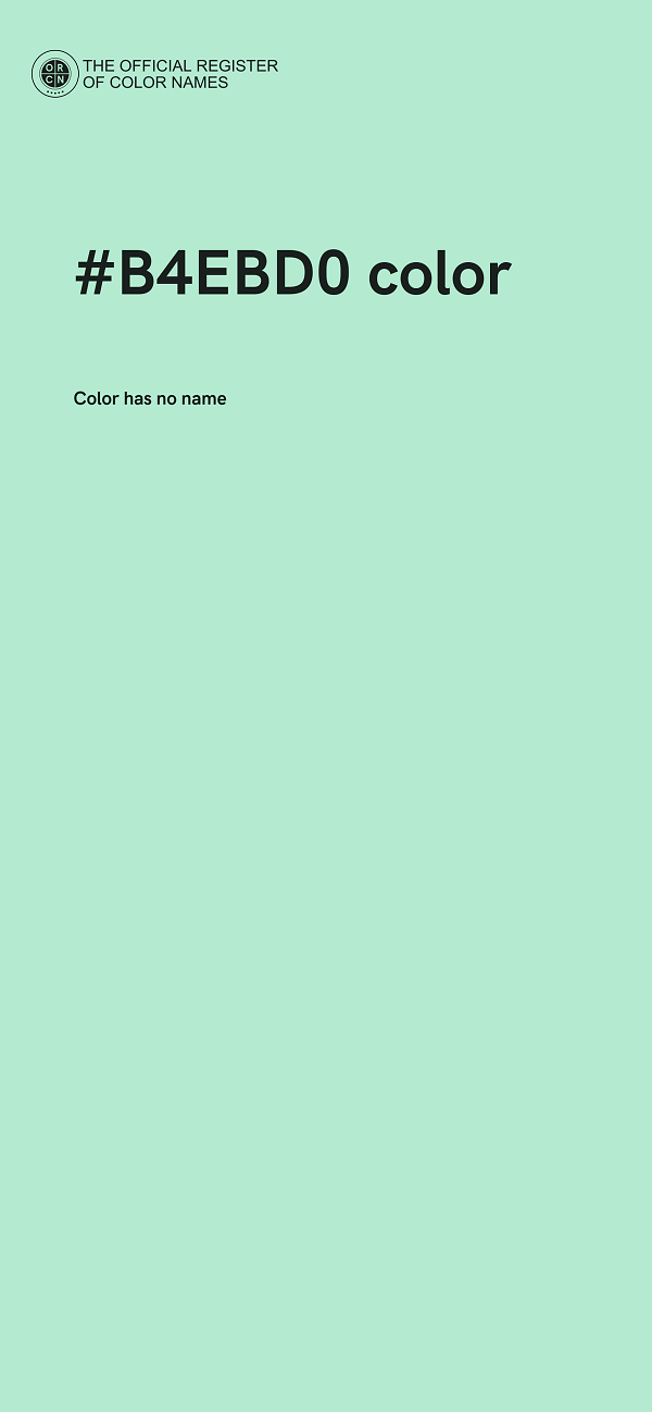 #B4EBD0 color image
