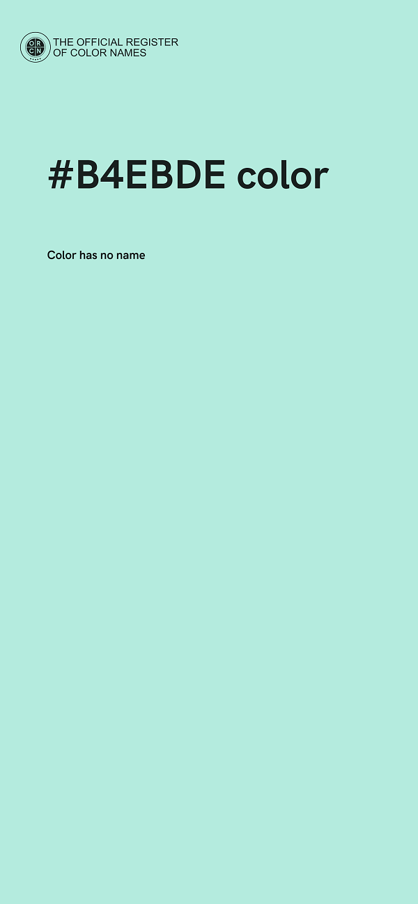 #B4EBDE color image