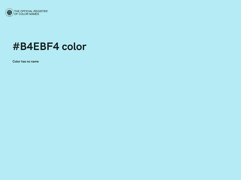 #B4EBF4 color image