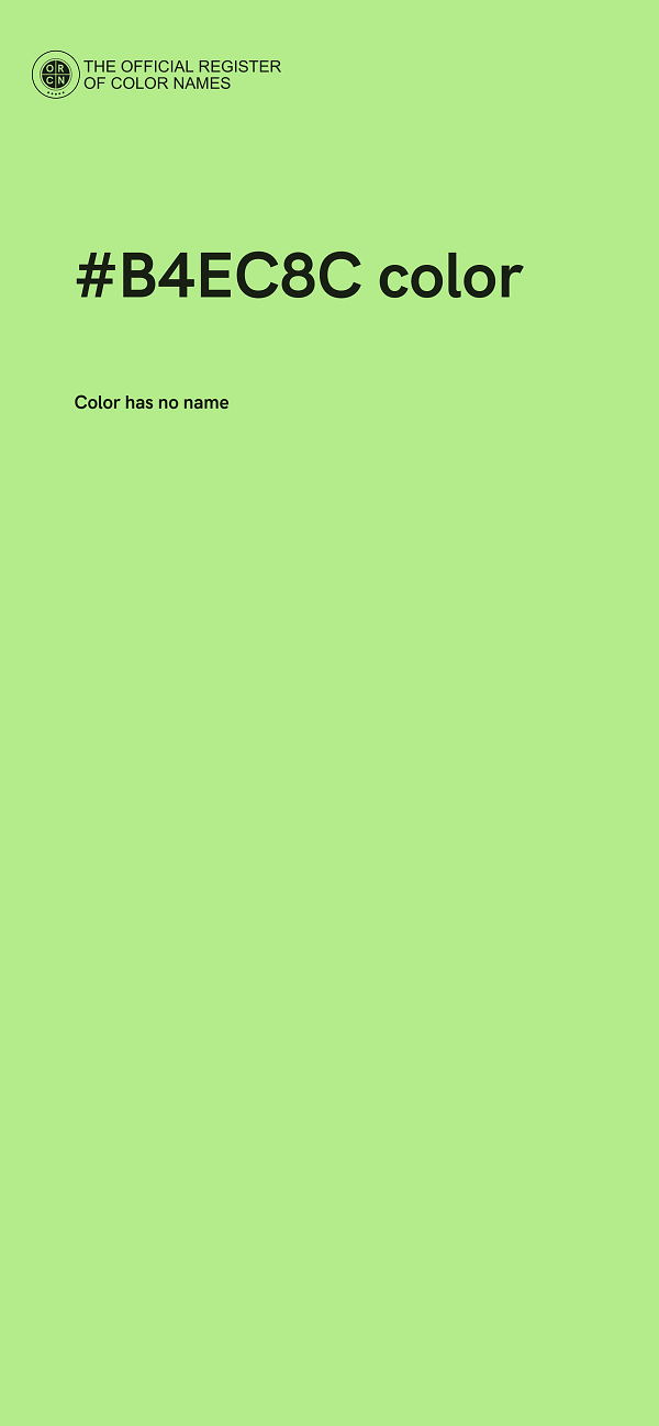 #B4EC8C color image