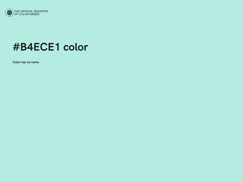 #B4ECE1 color image