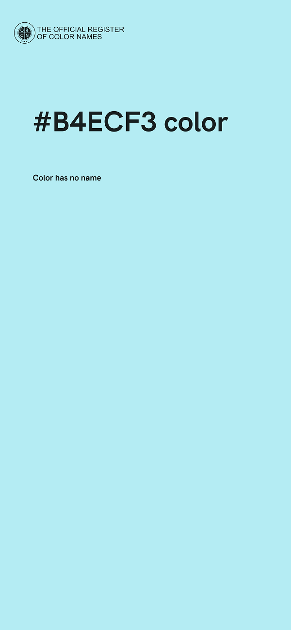 #B4ECF3 color image
