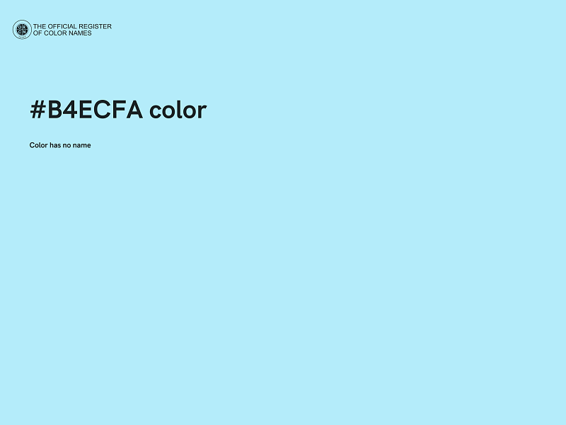 #B4ECFA color image