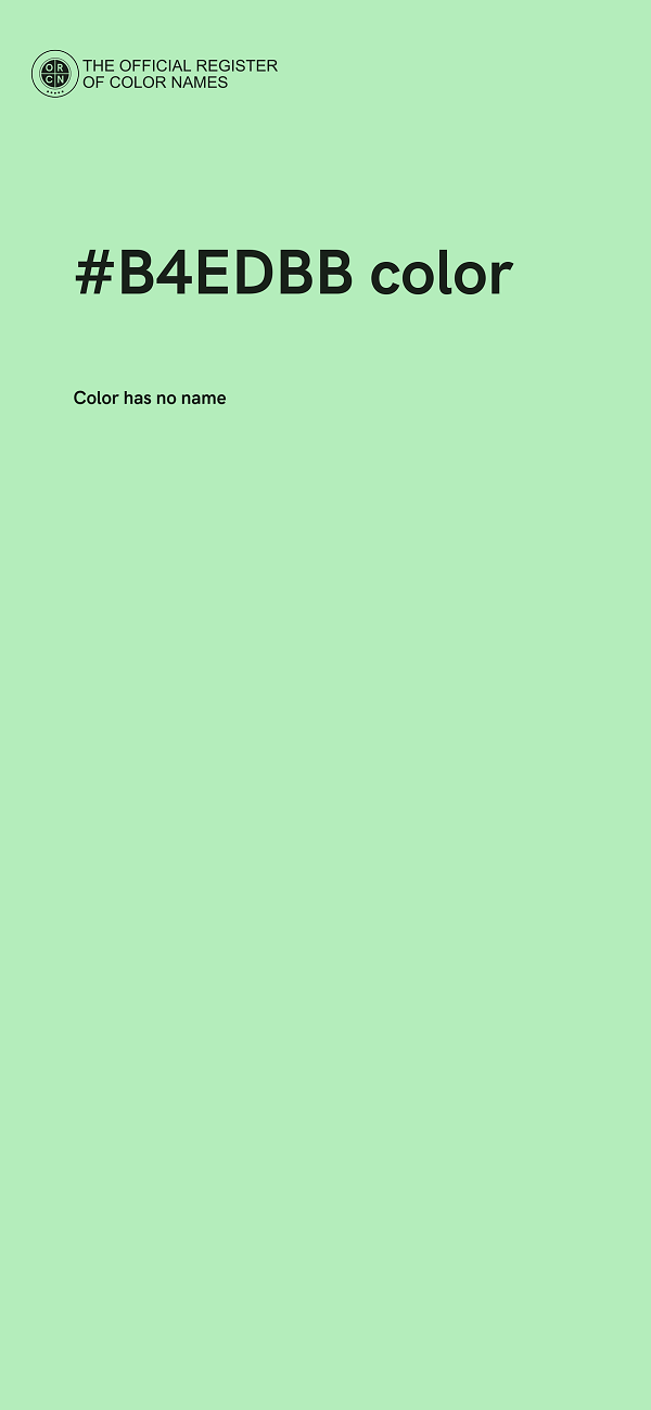 #B4EDBB color image