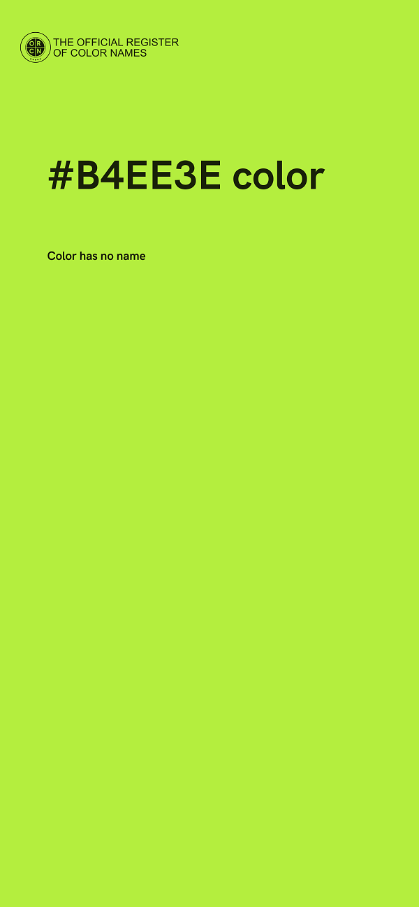 #B4EE3E color image