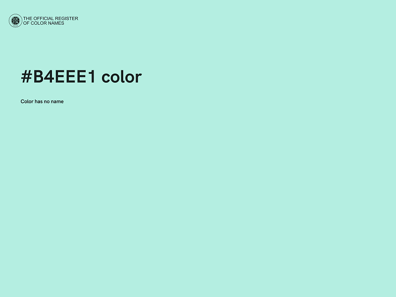 #B4EEE1 color image