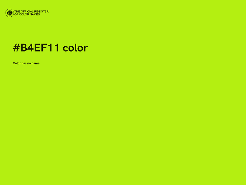 #B4EF11 color image