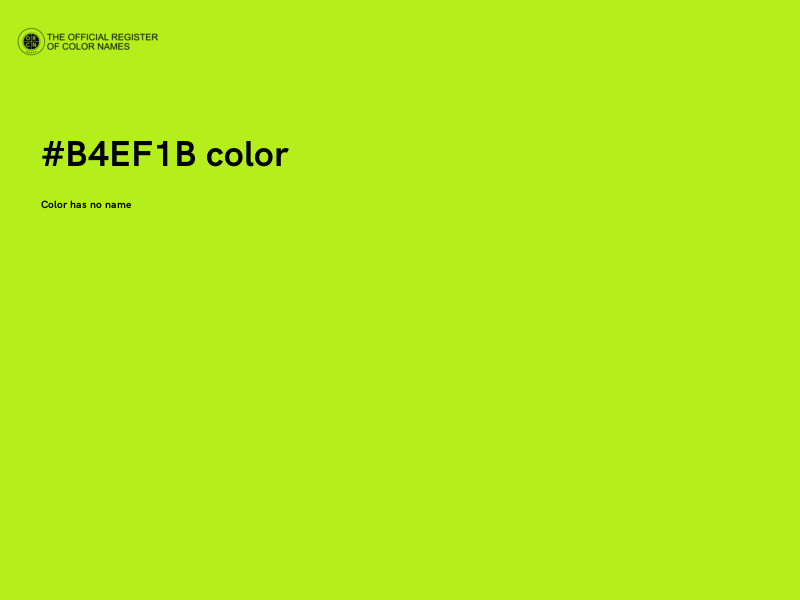 #B4EF1B color image
