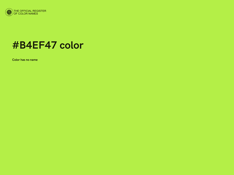 #B4EF47 color image
