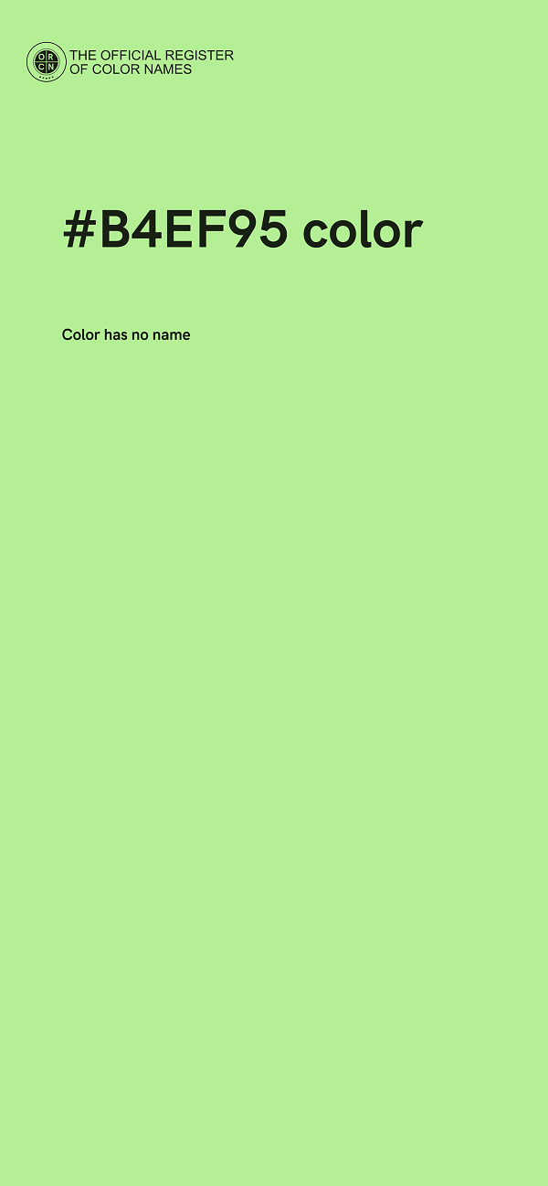#B4EF95 color image