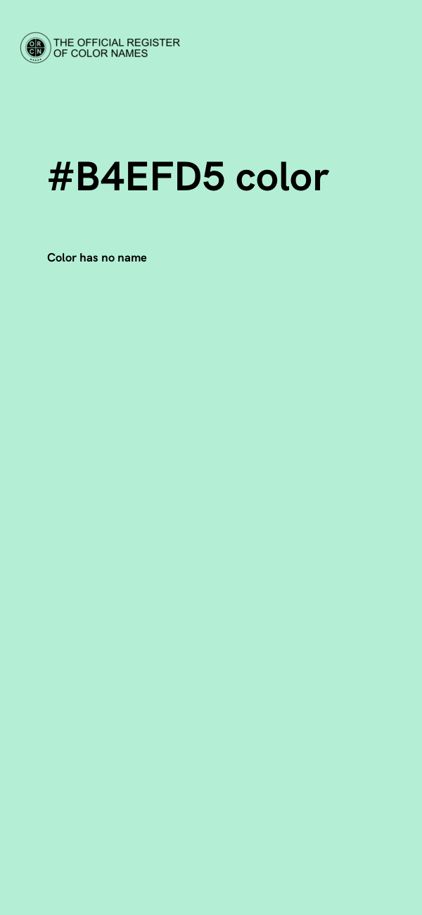#B4EFD5 color image