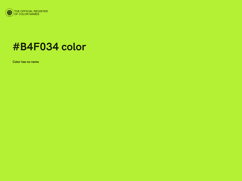 #B4F034 color image