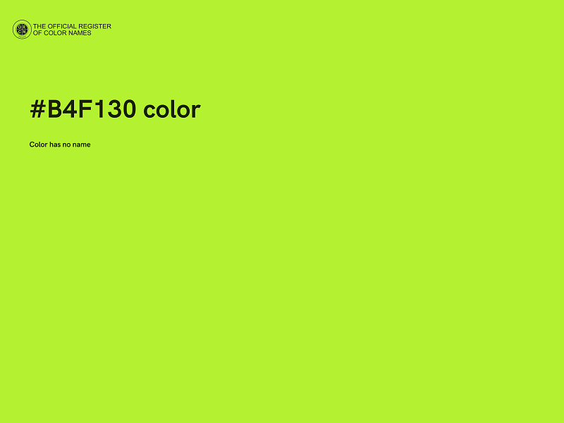 #B4F130 color image