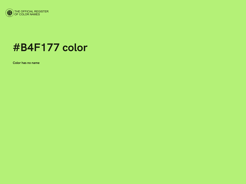 #B4F177 color image