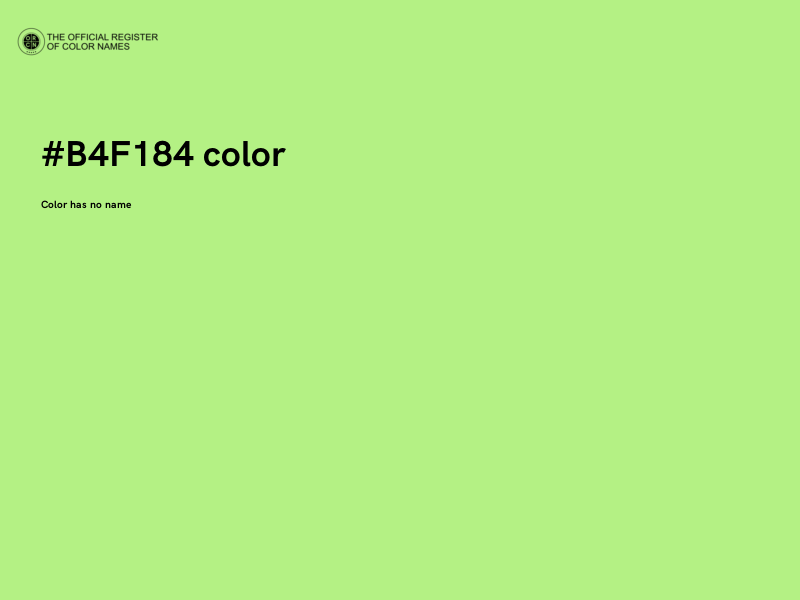 #B4F184 color image