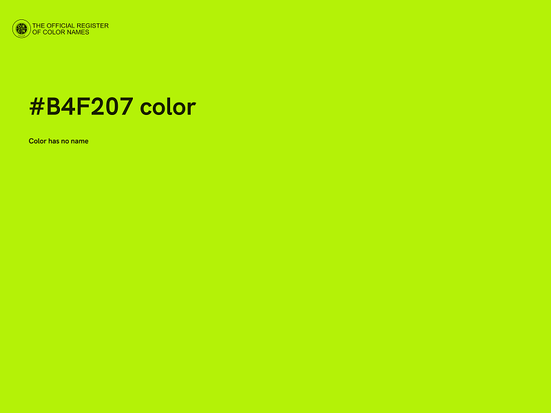 #B4F207 color image