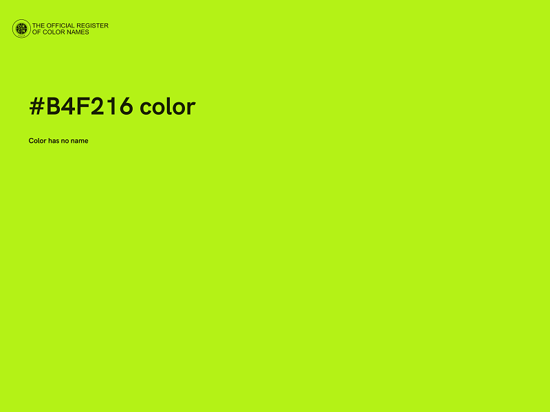 #B4F216 color image