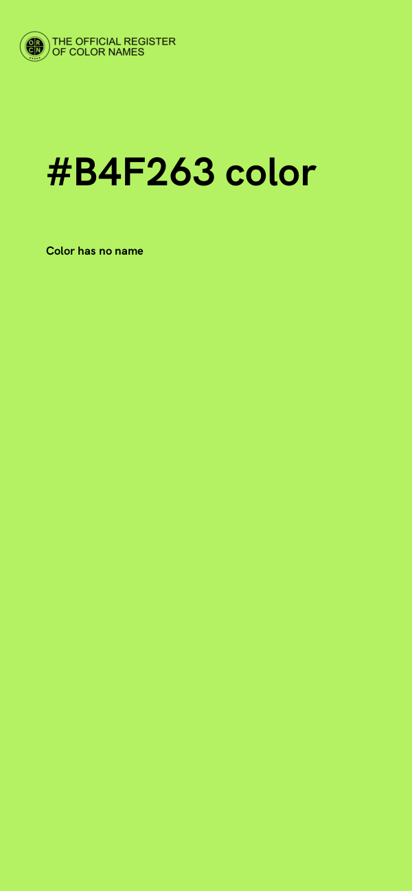 #B4F263 color image