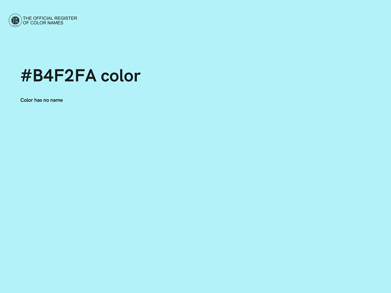 #B4F2FA color image