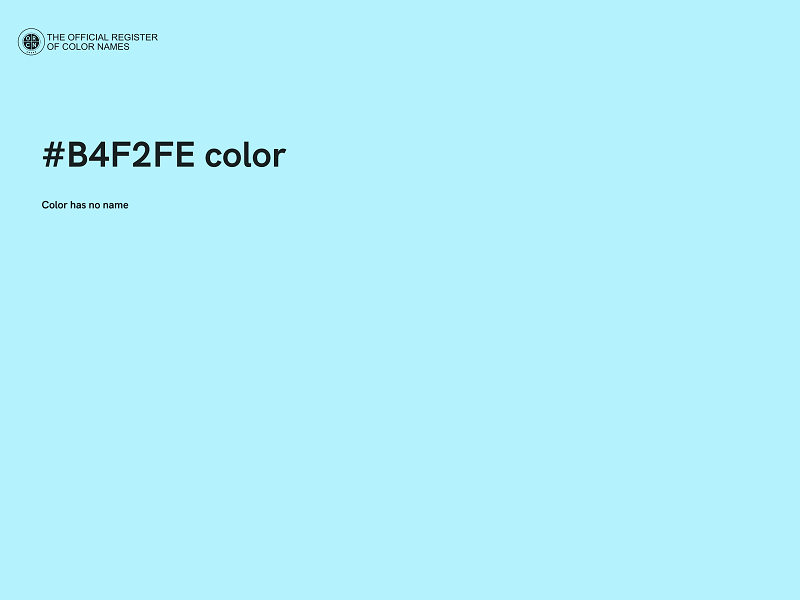 #B4F2FE color image