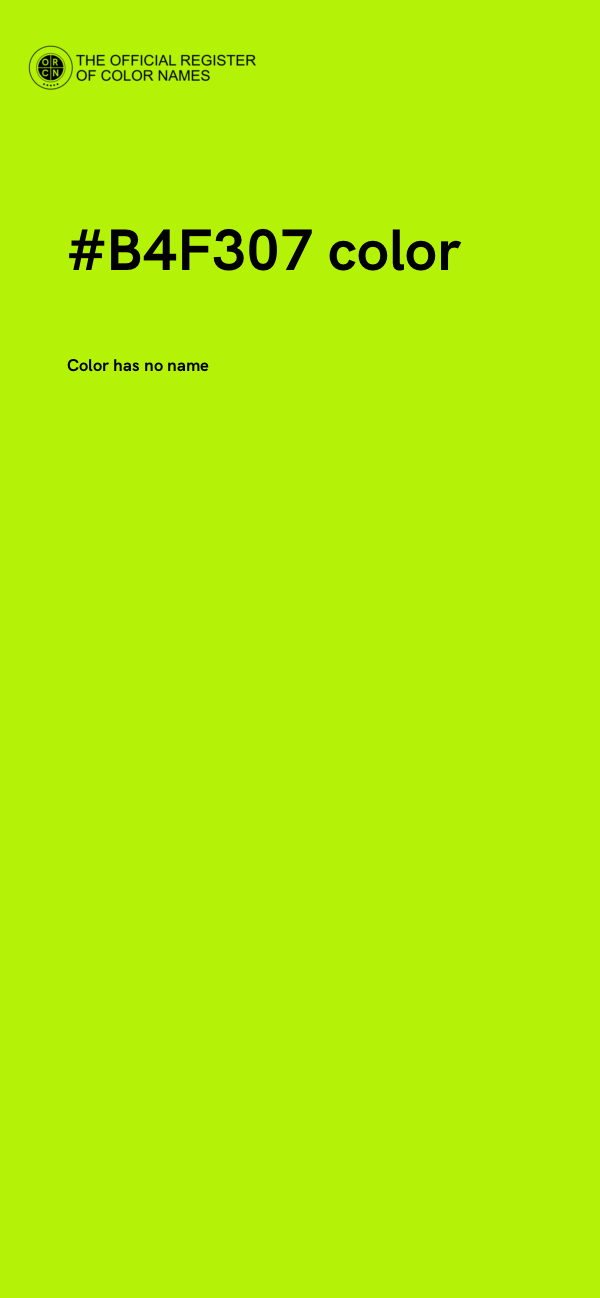 #B4F307 color image