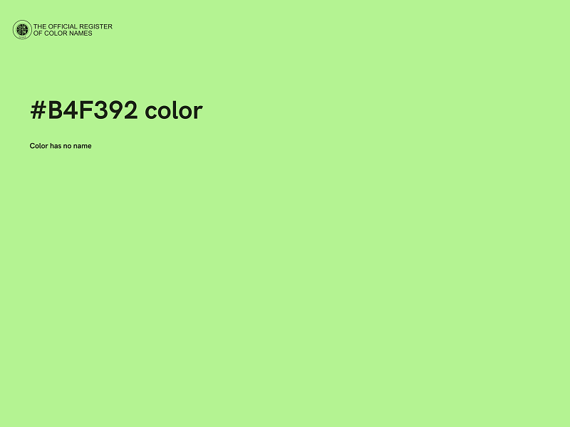 #B4F392 color image