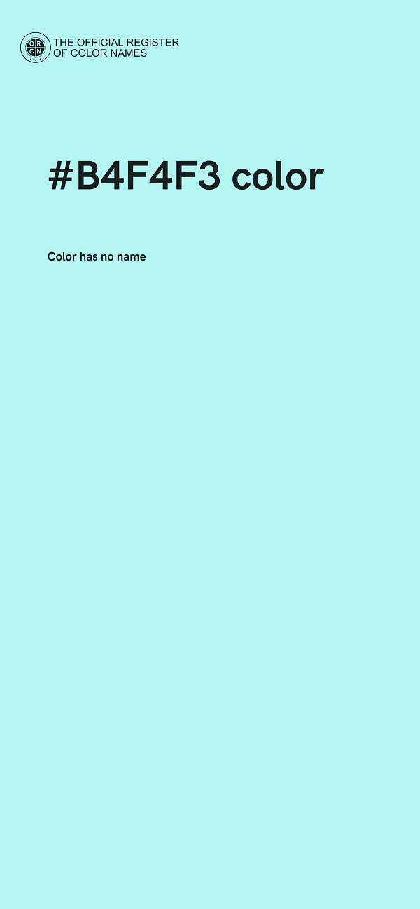 #B4F4F3 color image