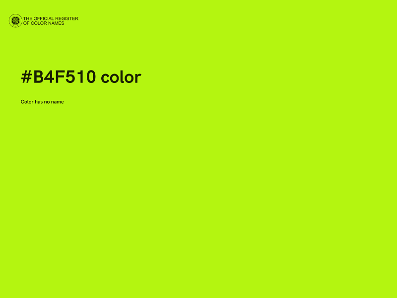 #B4F510 color image