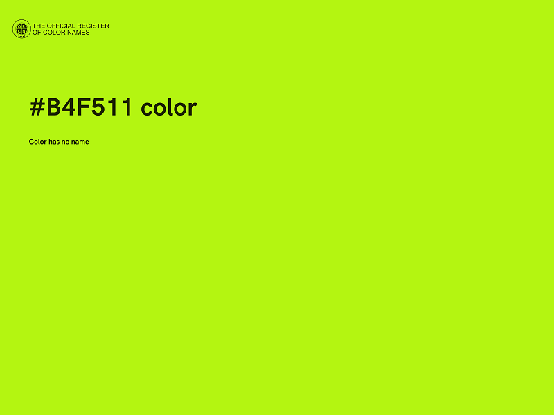 #B4F511 color image