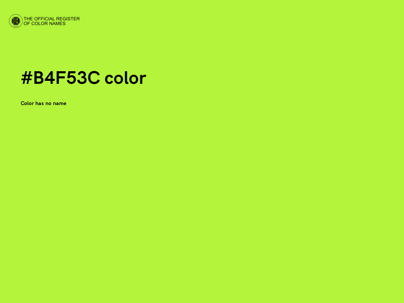#B4F53C color image